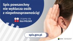 Spis powszechny nie wyklucza osób z niepełnosprawnością!