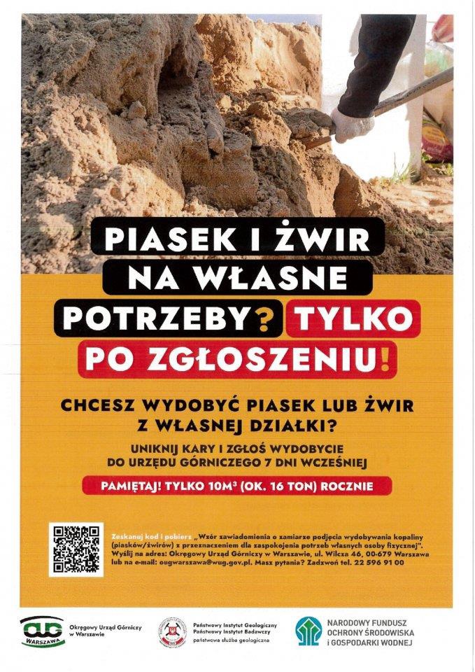 Materiały edukacyjno-informacyjne dot. wydobywania kopalin